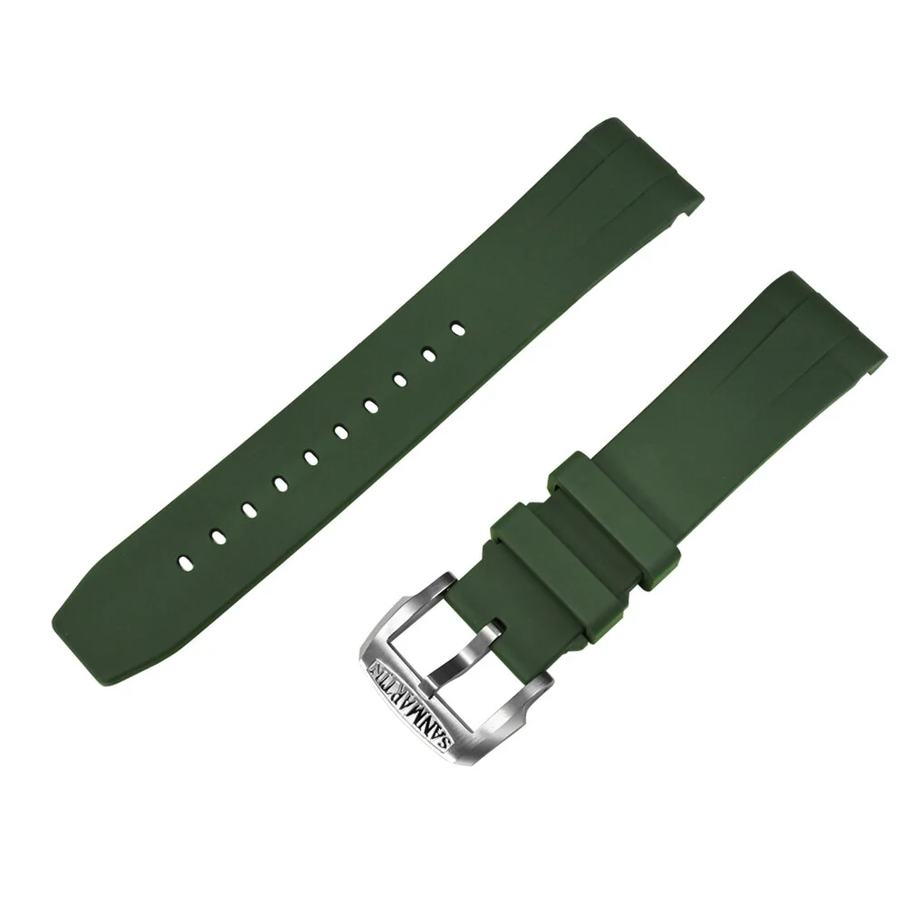 San Martin Fluorine Rubber Watch Band for SN0121G/SN054/SN008 - Image 3