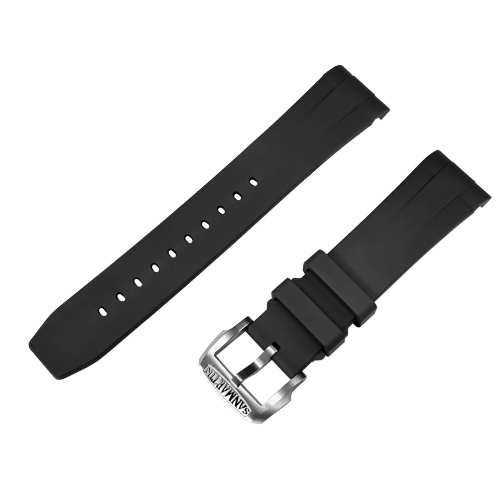 San Martin Fluorine Rubber Watch Band for SN0121G/SN054/SN008 - Image 5