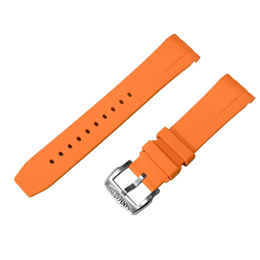 San Martin Fluorine Rubber Watch Band for SN0121G/SN054/SN008 - Image 7