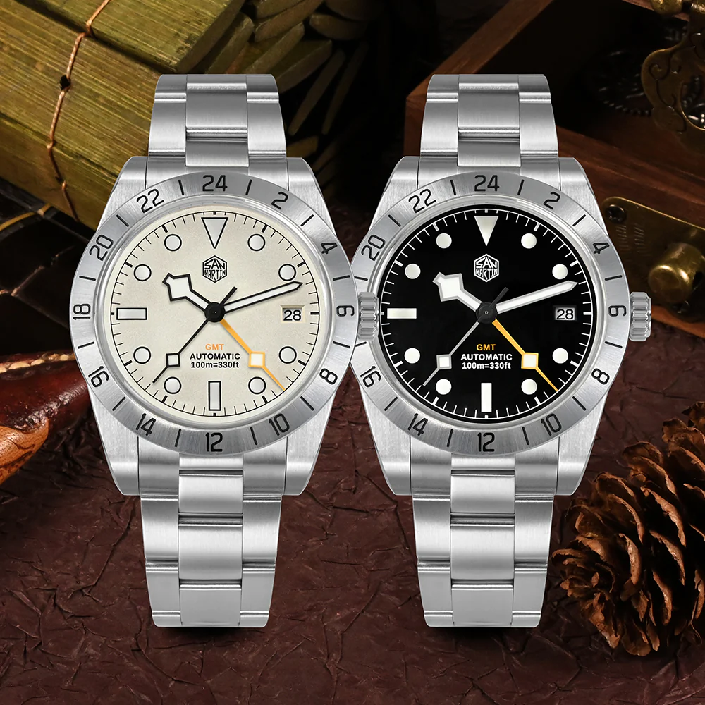 ★U.S. Pre-Owned★San Martin NH34 39mm BB GMT Watch SN054GB - Image 9