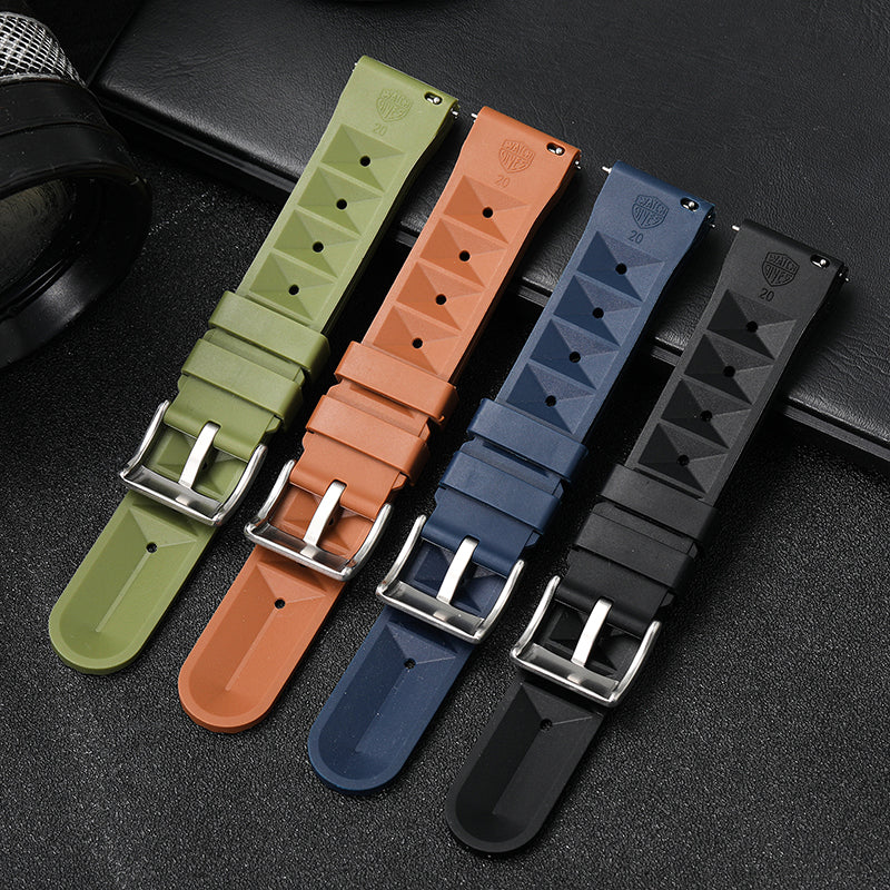 ★Special Offer★Watchdives Soft Waffle Rubber Dive Strap - Image 11