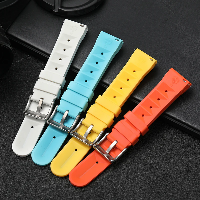 ★Special Offer★Watchdives Soft Waffle Rubber Dive Strap - Image 12