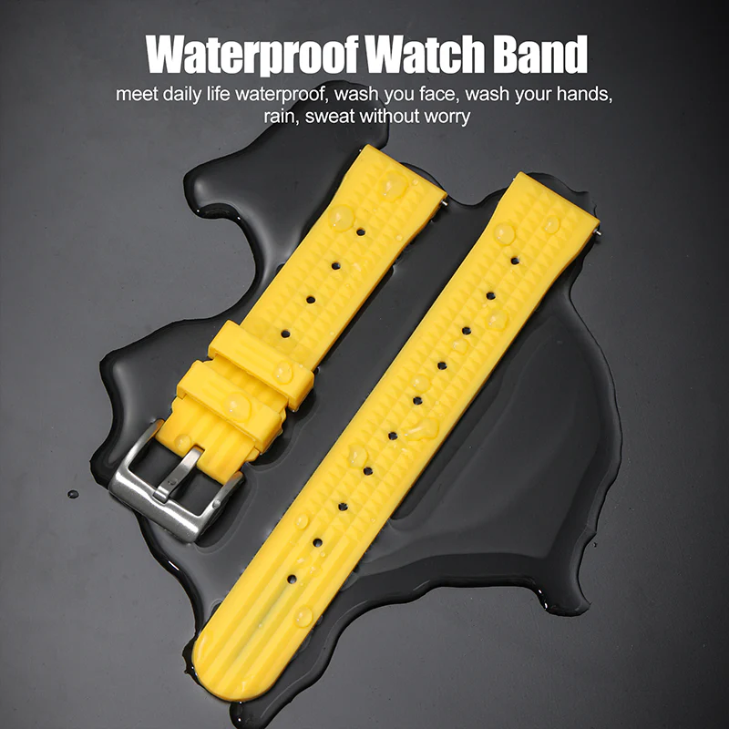 ★Special Offer★Watchdives Soft Waffle Rubber Dive Strap - Image 21