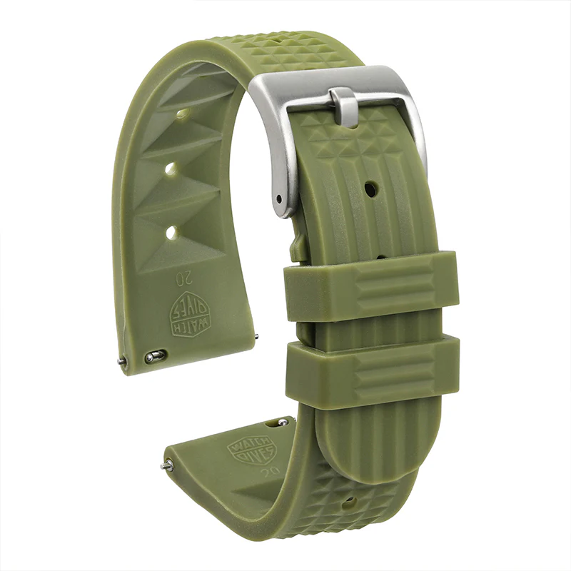 ★Special Offer★Watchdives Soft Waffle Rubber Dive Strap - Image 4
