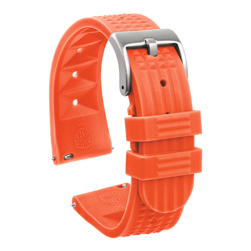 ★Special Offer★Watchdives Soft Waffle Rubber Dive Strap - Image 6