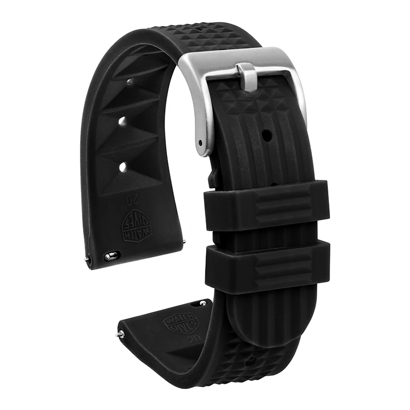 ★Special Offer★Watchdives Soft Waffle Rubber Dive Strap - Image 8
