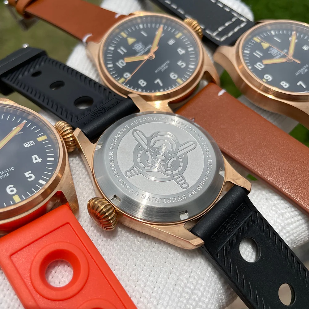 Steeldive SD1928S 39mm Bonze Pilot Watch - Image 10