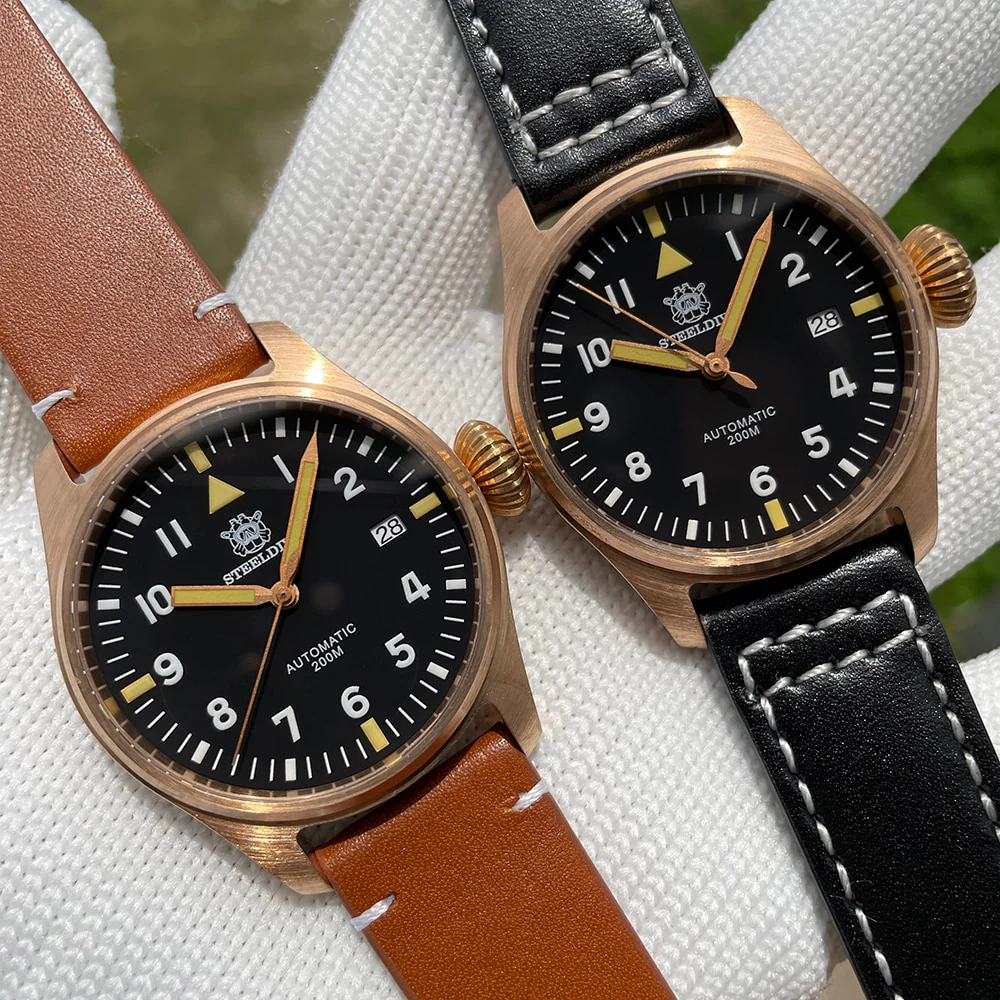 Steeldive SD1928S 39mm Bonze Pilot Watch - Image 11