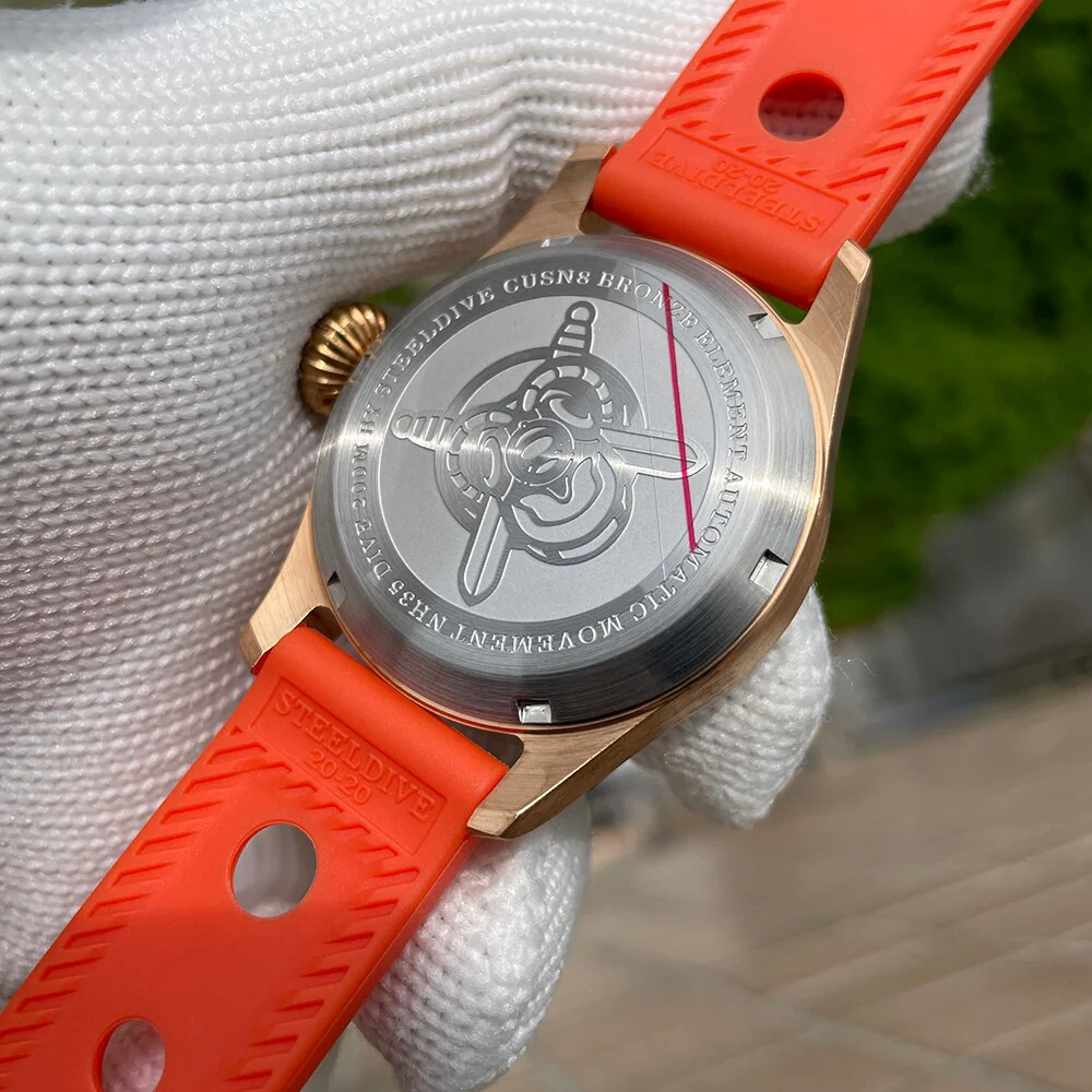 Steeldive SD1928S 39mm Bonze Pilot Watch - Image 13