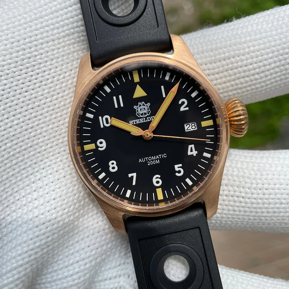 Steeldive SD1928S 39mm Bonze Pilot Watch - Image 17