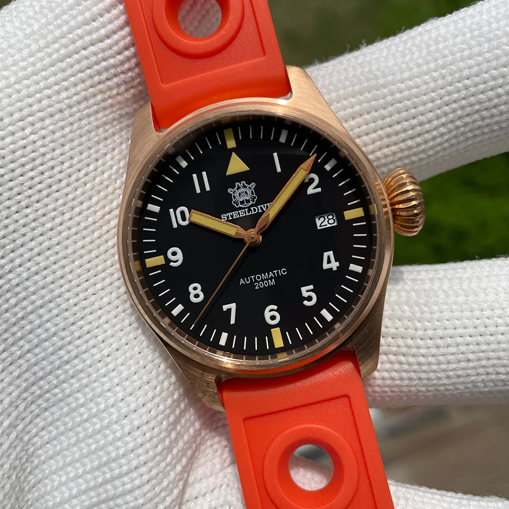 Steeldive SD1928S 39mm Bonze Pilot Watch - Image 18