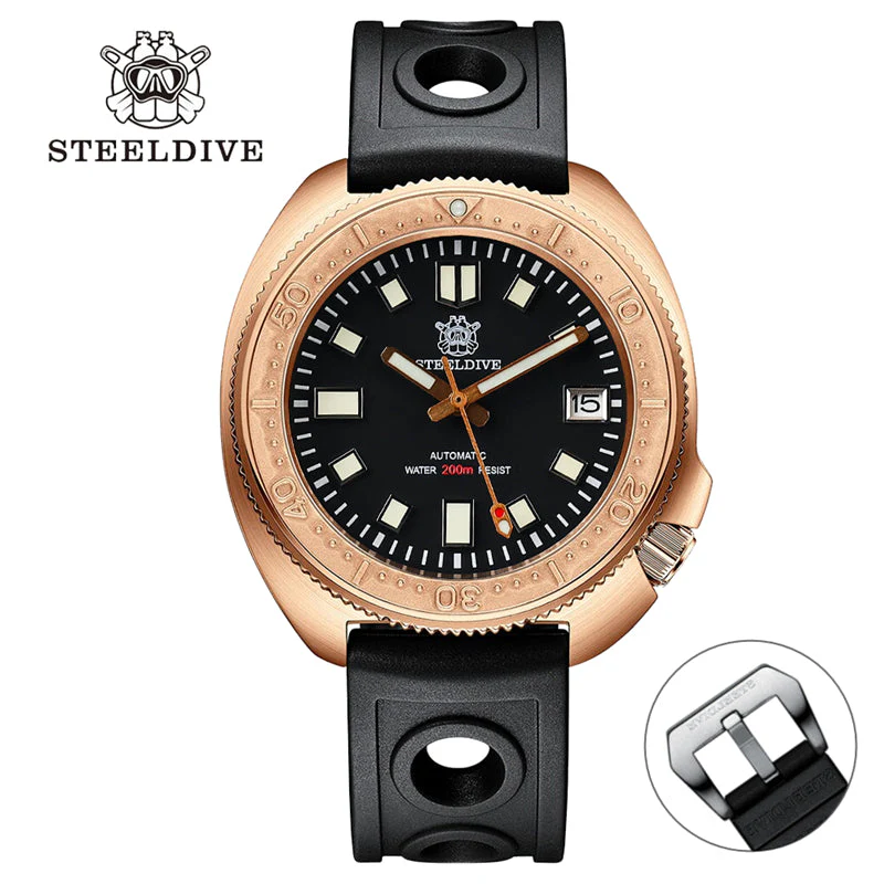 Steeldive 1970S Bronze Captain Willard 6105 Watch V2 - Image 12