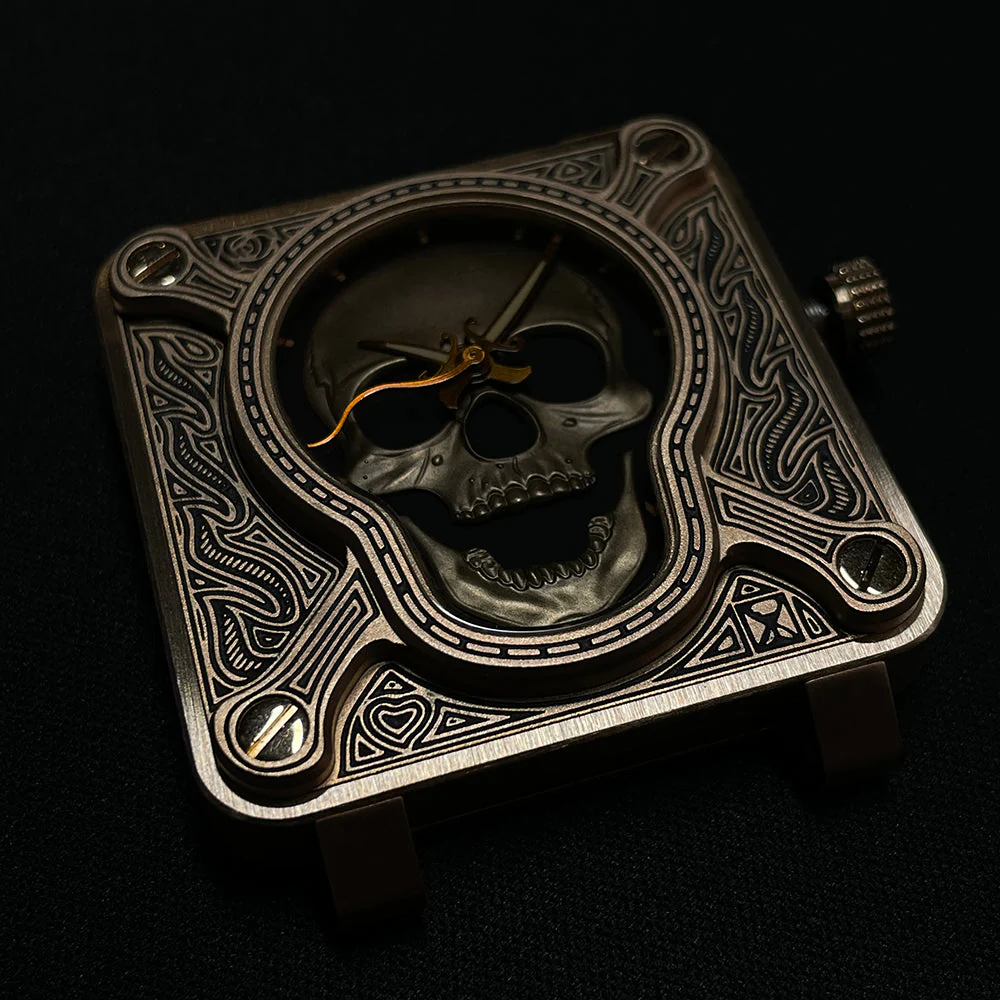 Steelflier SF761S Burning Skull Bronze Watch - Image 12