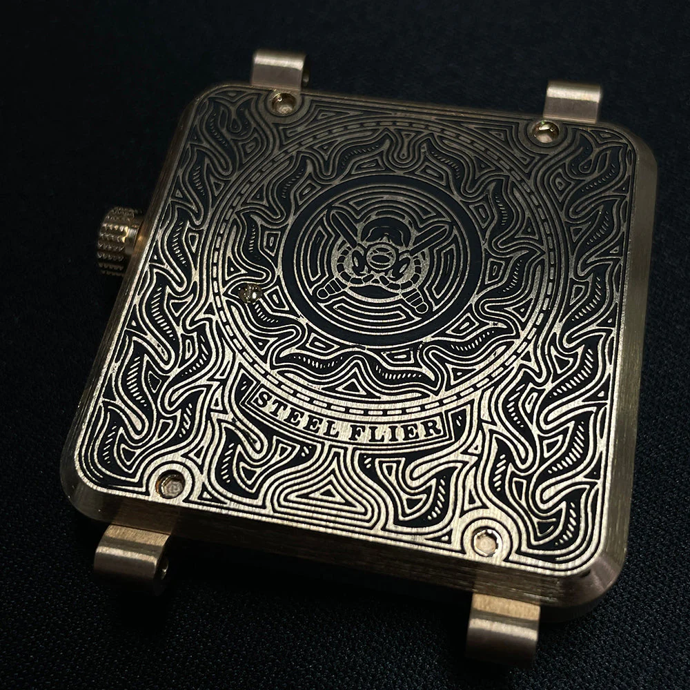 Steelflier SF761S Burning Skull Bronze Watch - Image 9