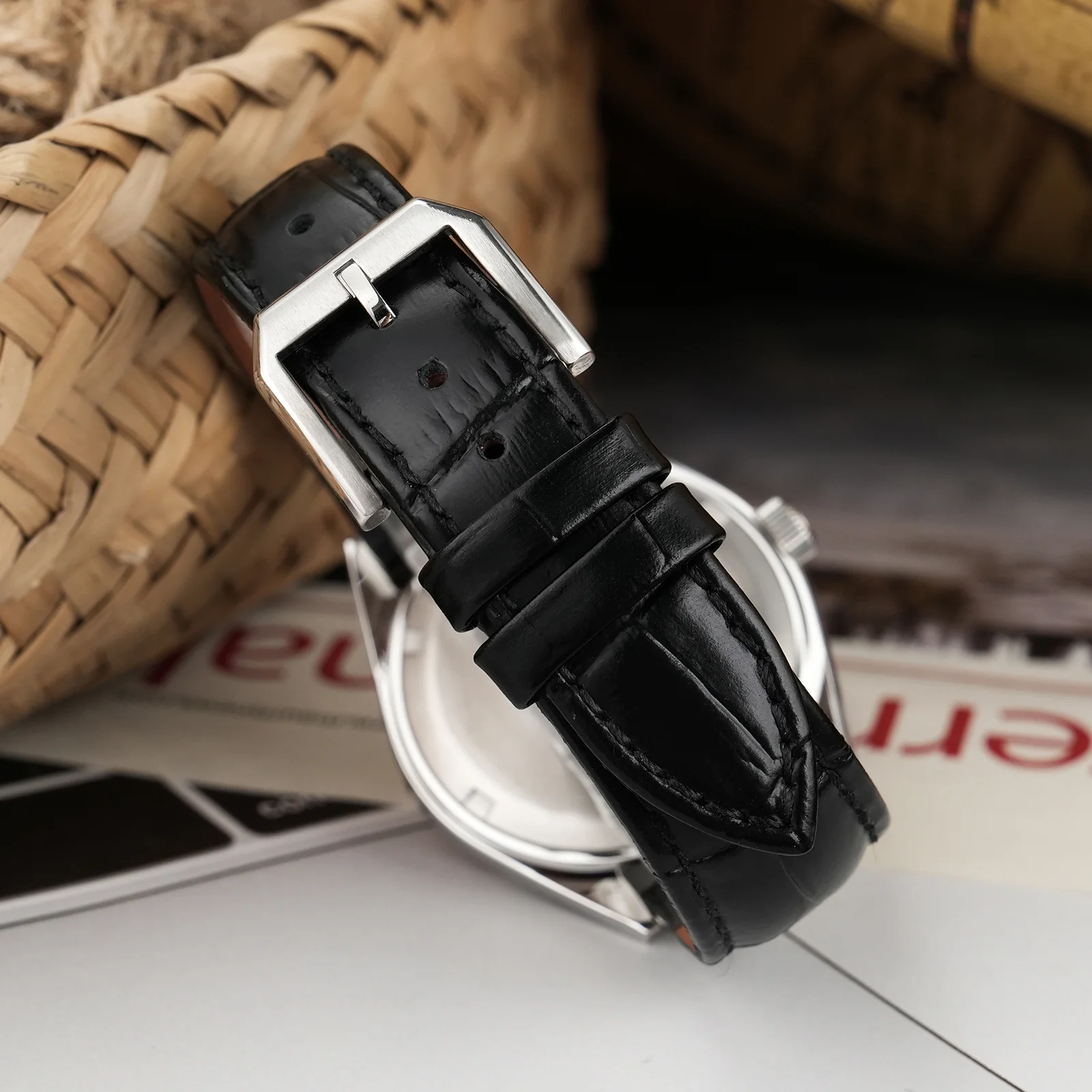🔥Anniversary Sale🔥Chameri 37mm VH31 Sweep Second Quartz Watch GS04 - Image 15