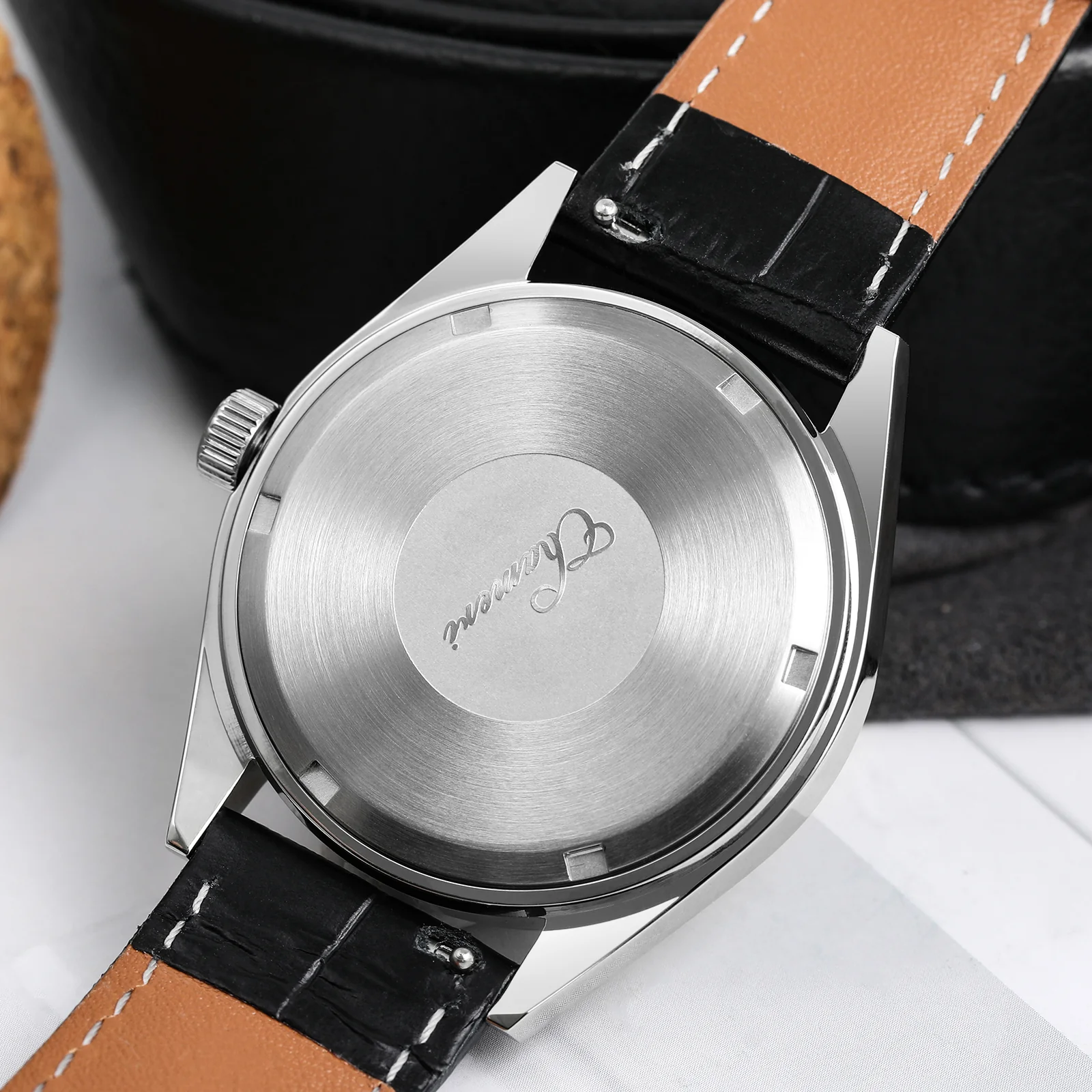 🔥Anniversary Sale🔥Chameri 37mm VH31 Sweep Second Quartz Watch GS04 - Image 16