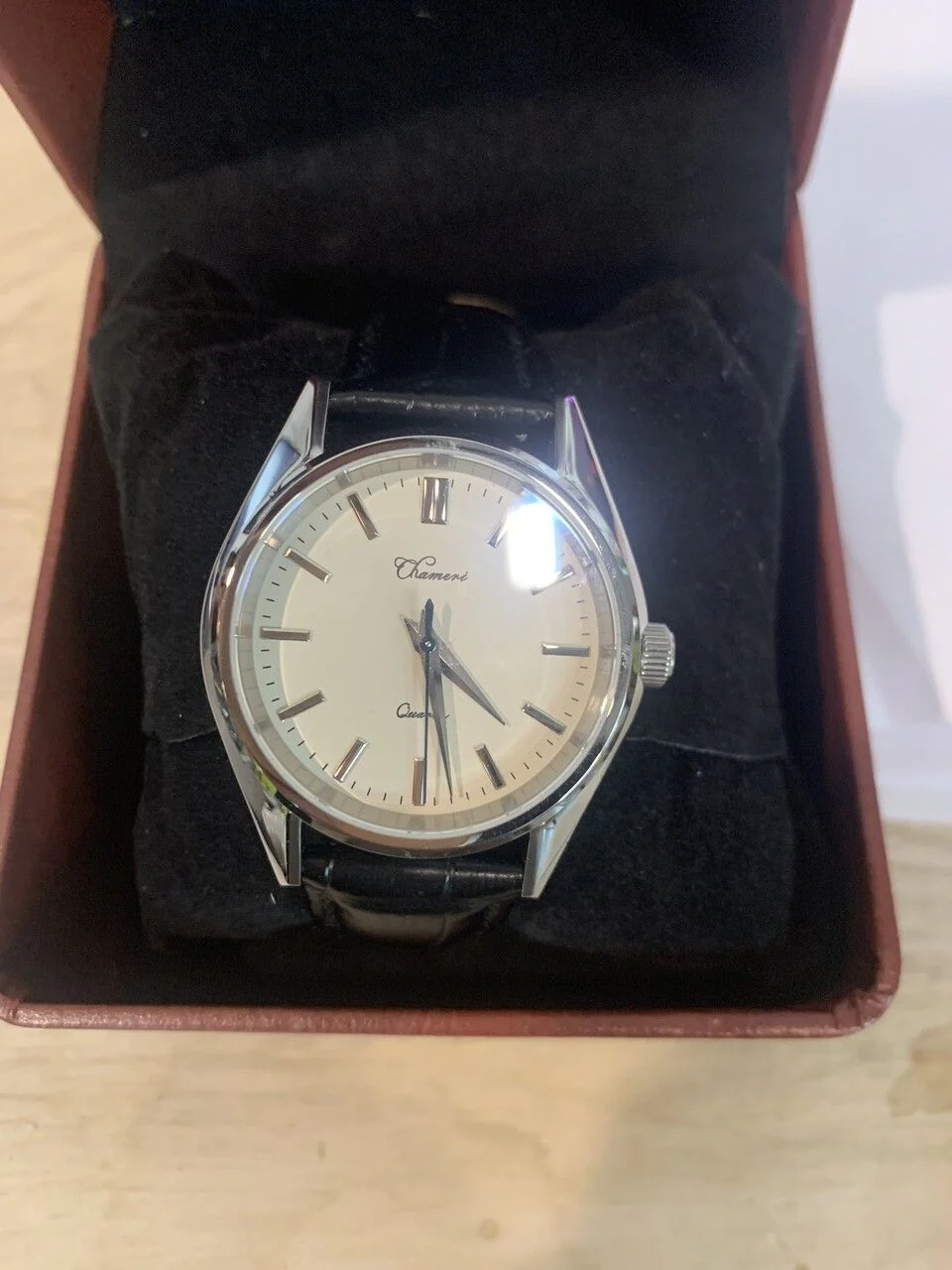★US Pre-Owned★Chameri 37mm VH31 Sweep Second Quartz Watch GS04 - Image 21