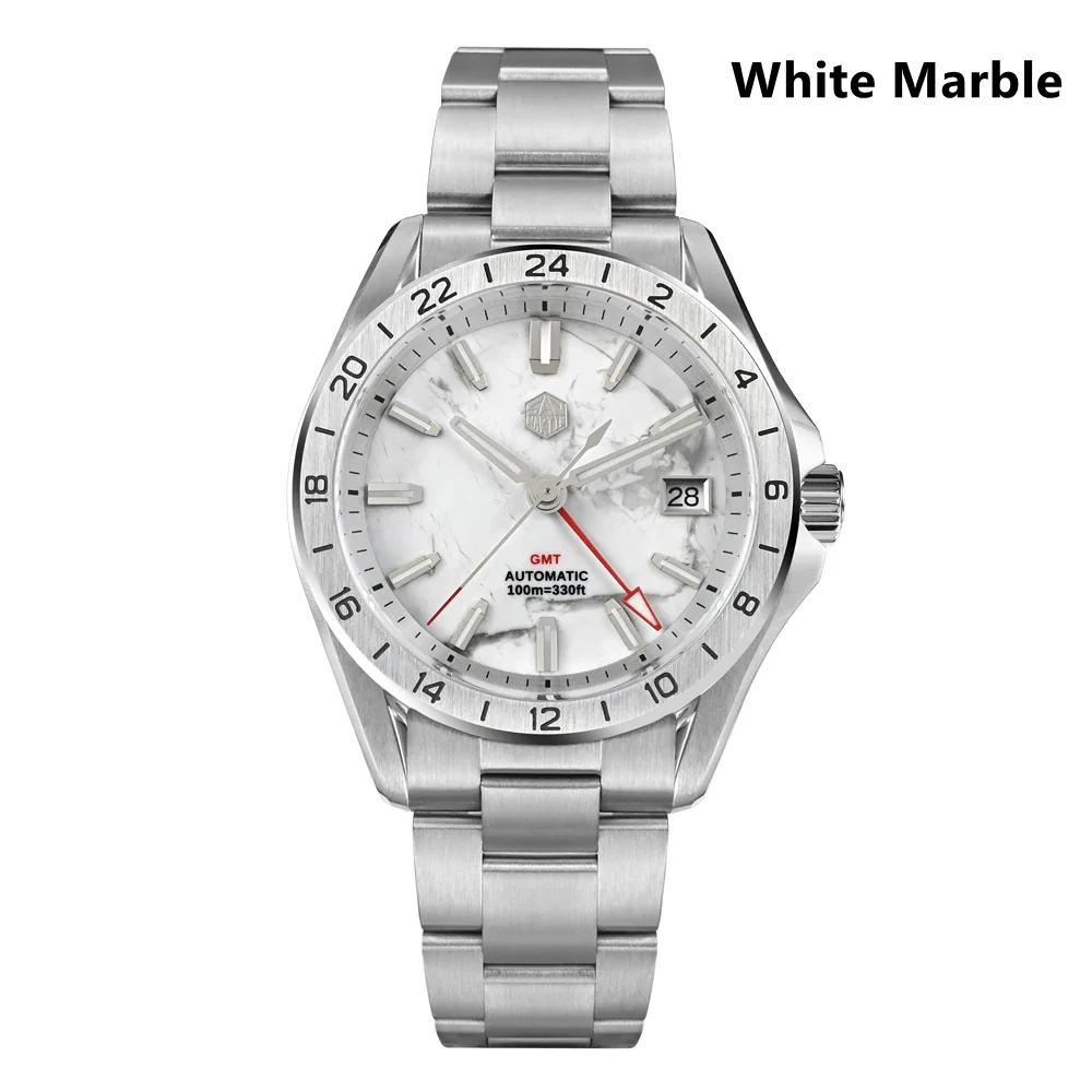 San Martin Aventurine Gemstone NH34 GMT Watch SN0129GB - Image 5