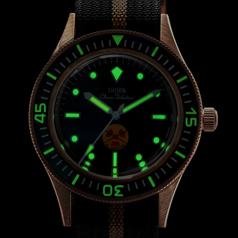 Thorn Retro 50-fathoms Bronze Diver Watch - Image 15