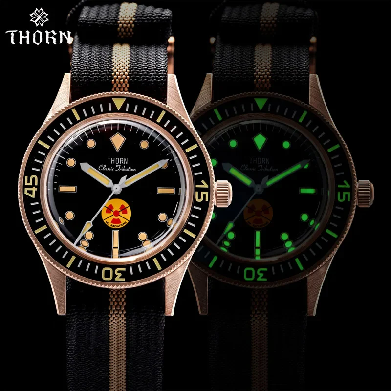 Thorn Retro 50-fathoms Bronze Diver Watch - Image 5