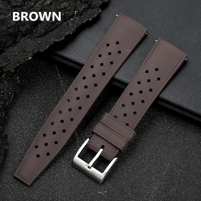 Premium-Grade Tropical FKM Rubber Watch Strap - Image 7