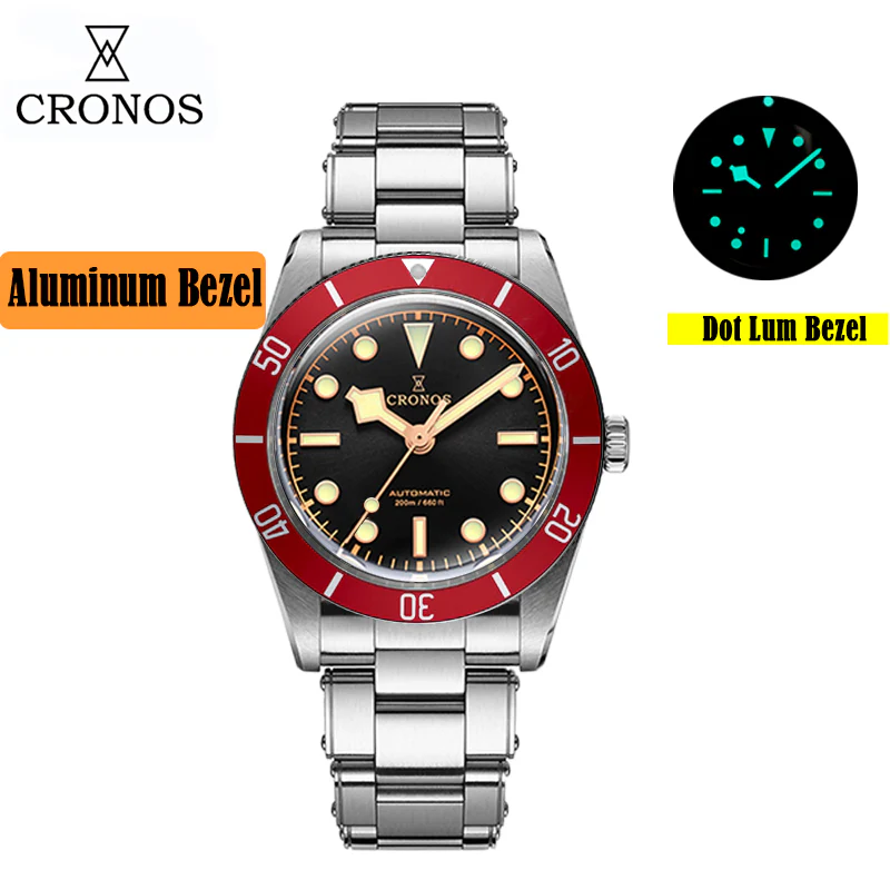 Cronos 37mm PT5000 Vintage Diver Watch L6033 - Image 4