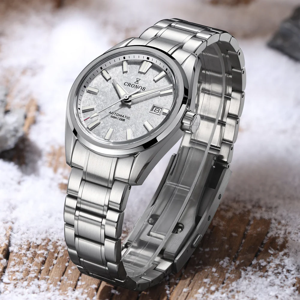 ★US Pre-Owned★ Cronos 39mm PT5000 Automatical Men Watch L6037 - Image 6