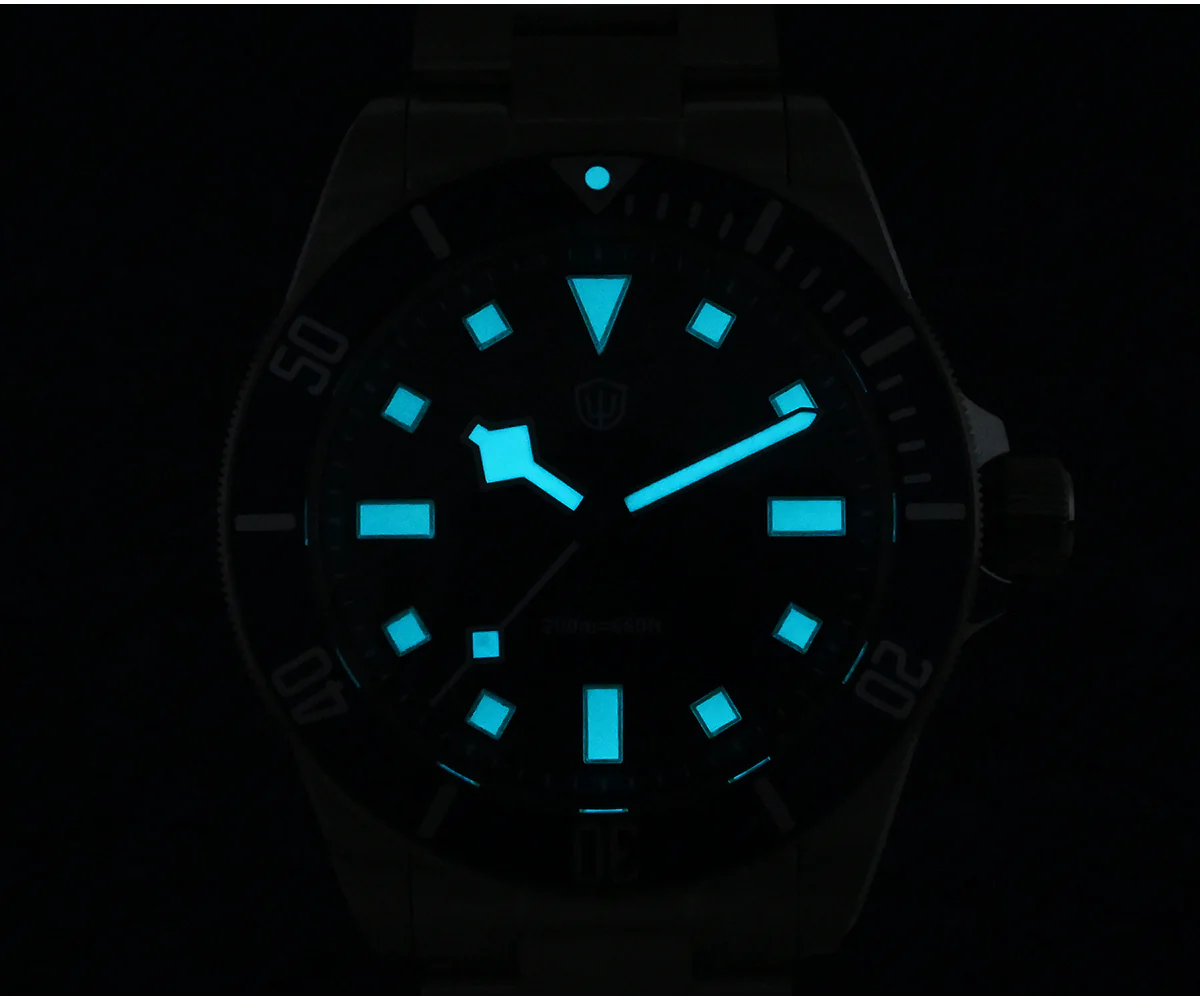 ★US Pre-Owned★Watchdives WD1969 PRO 38mm VH31 Dive Watch - Image 6
