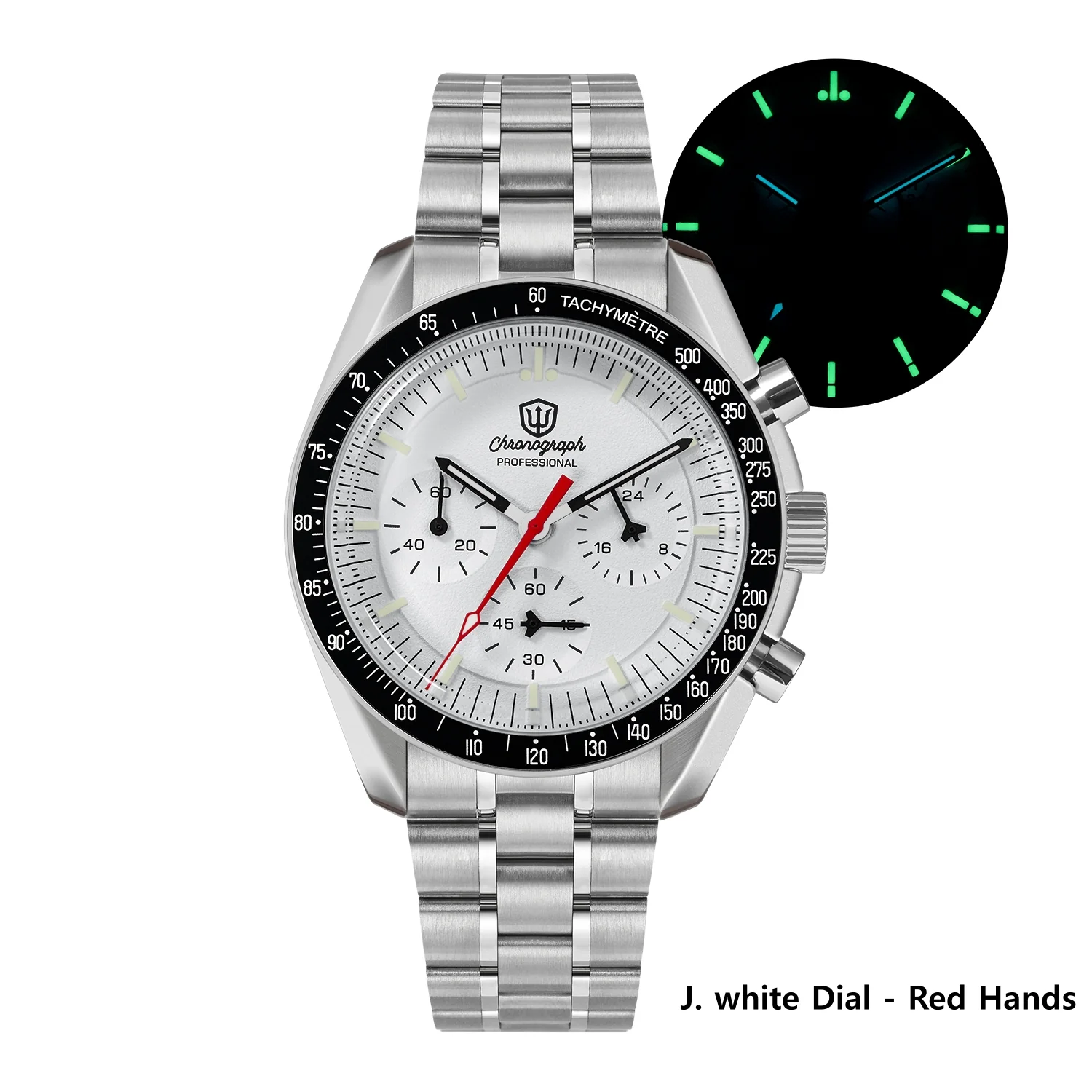 🔥Anniversary Sale🔥Watchdives 39mm VK63 Chronograph Watch WD1863 - Image 4